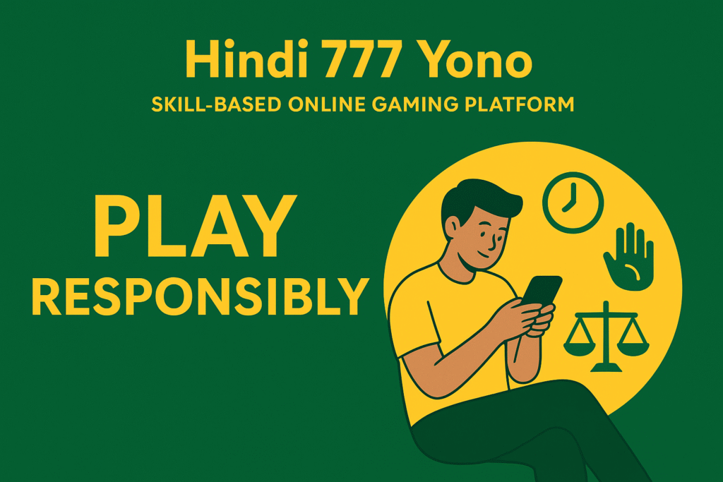 Hindi 777 Yono Disclaimer – Safe, Secure, and Responsible Online Gaming Platform
